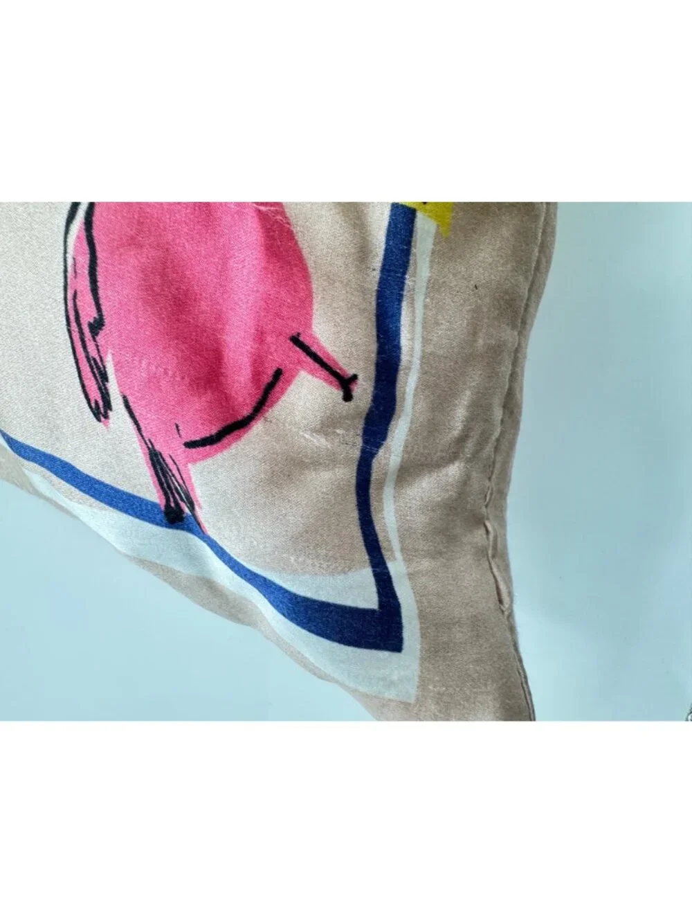 Kate Spade New York Silk Decorative Pillow With insert 20 x 20 Abstract Floral
